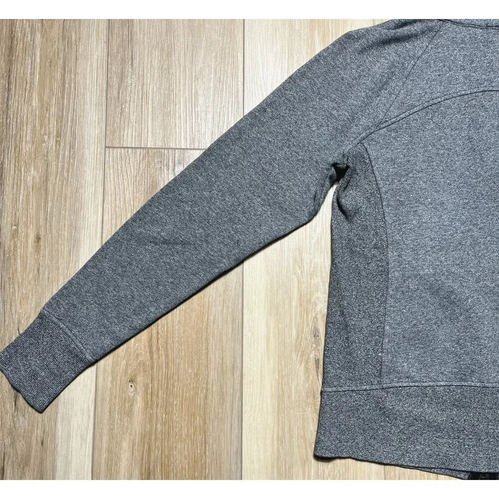 Lululemon Gray Full Zip Up Hoodie Scuba Jacket - Women Size 6 - Picture 12 of 16